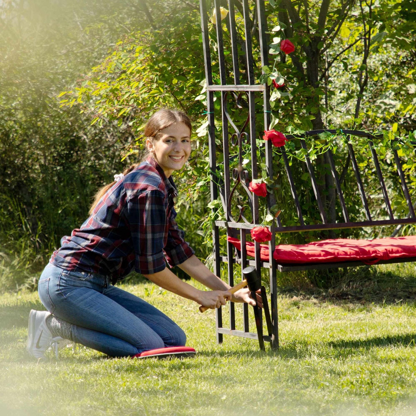 Ground anchor for rose arch set of 6