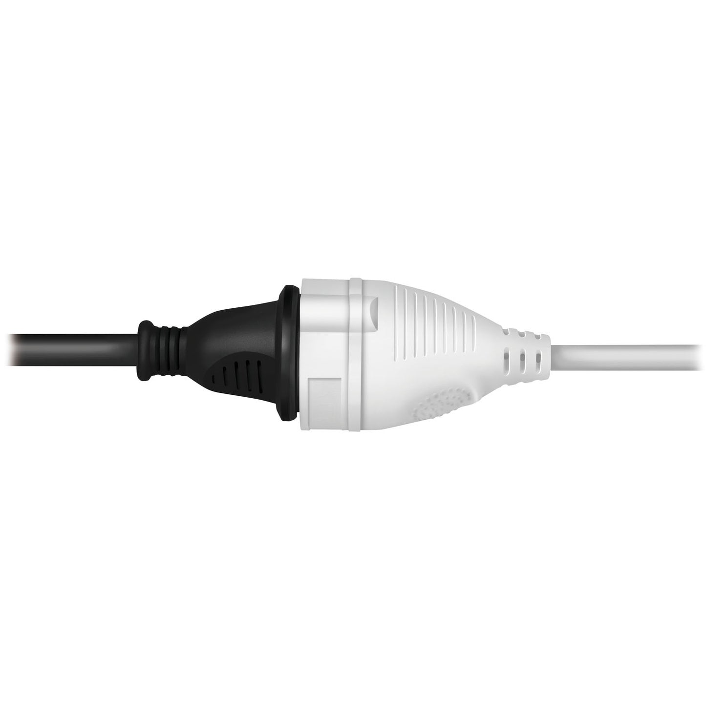 Grounded Indoor Extension Cable, 5m, White