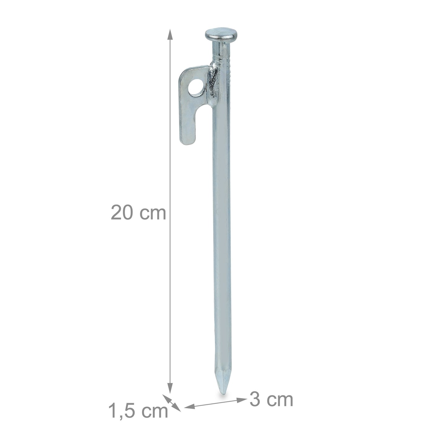 Ground pegs for mountains in a set of 14