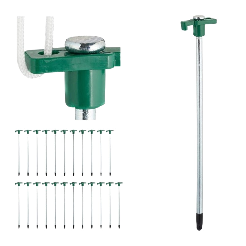 Ground pegs for mountains in a set of 24