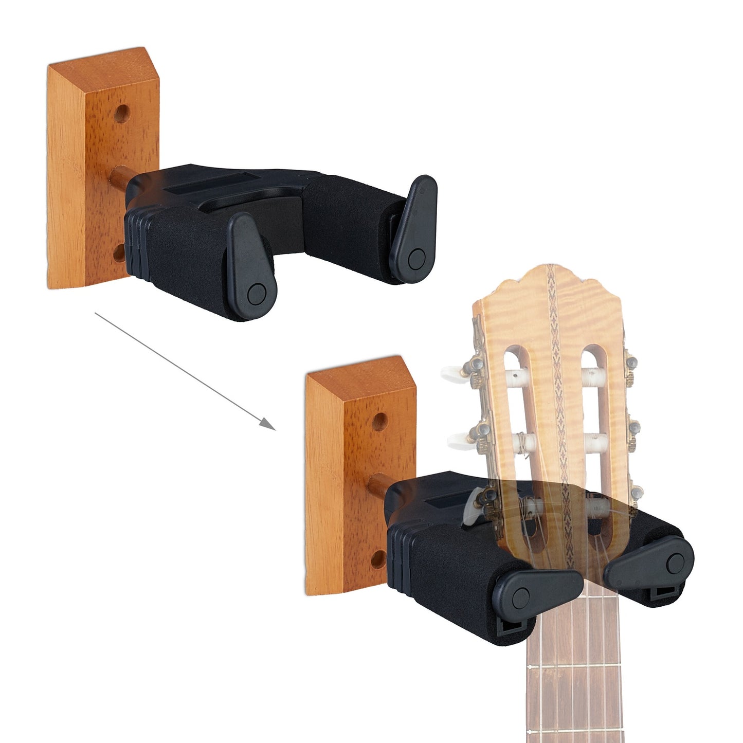 Guitar holder for the wall