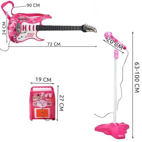 Guitar + microphone + amplifier rose 22407