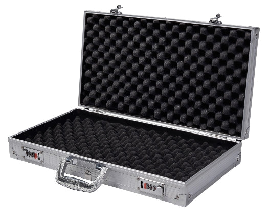 Gun Case with Foam Insert, Aluminum Frame, 47x25 cm