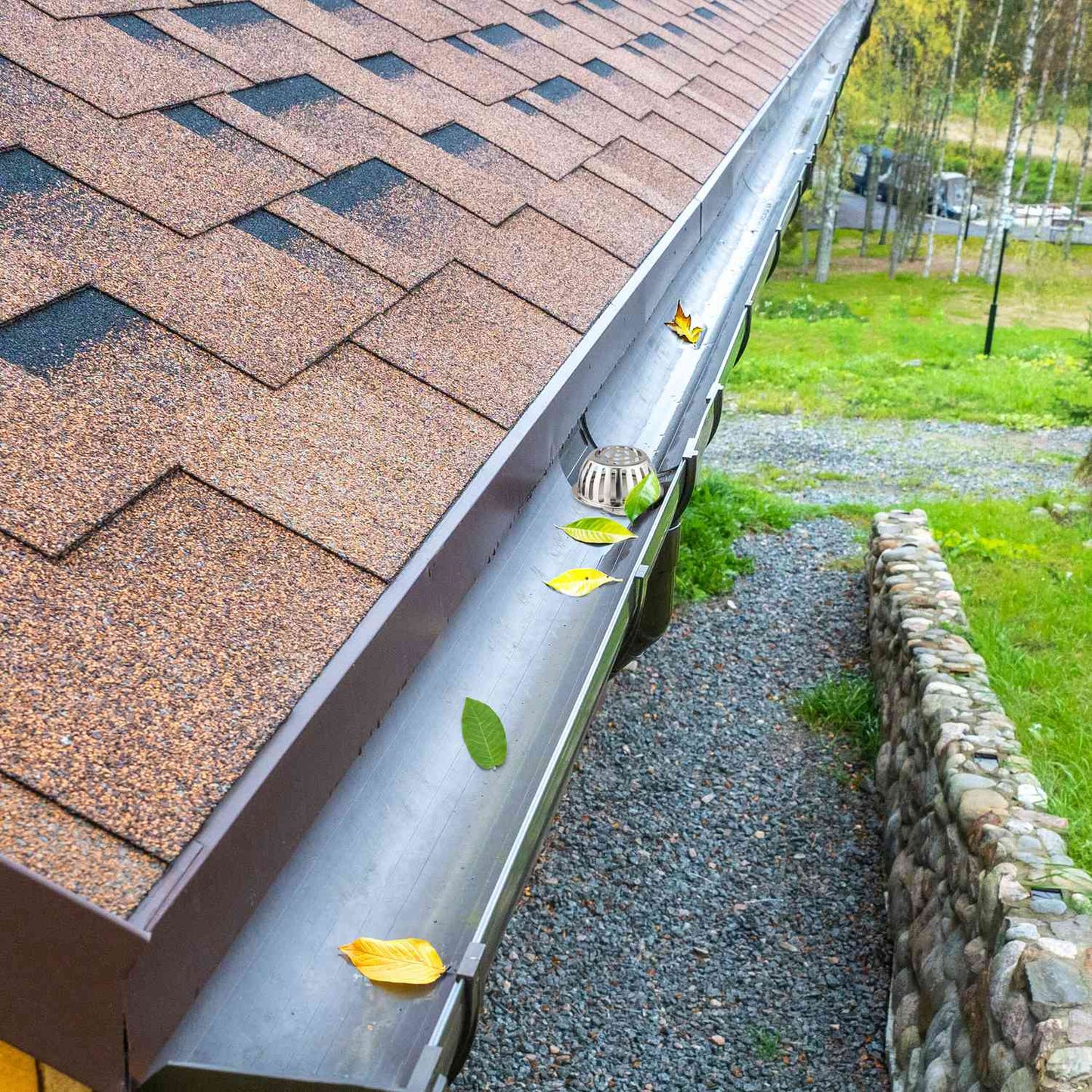 Gutter blade guard in stainless steel, 2 pcs