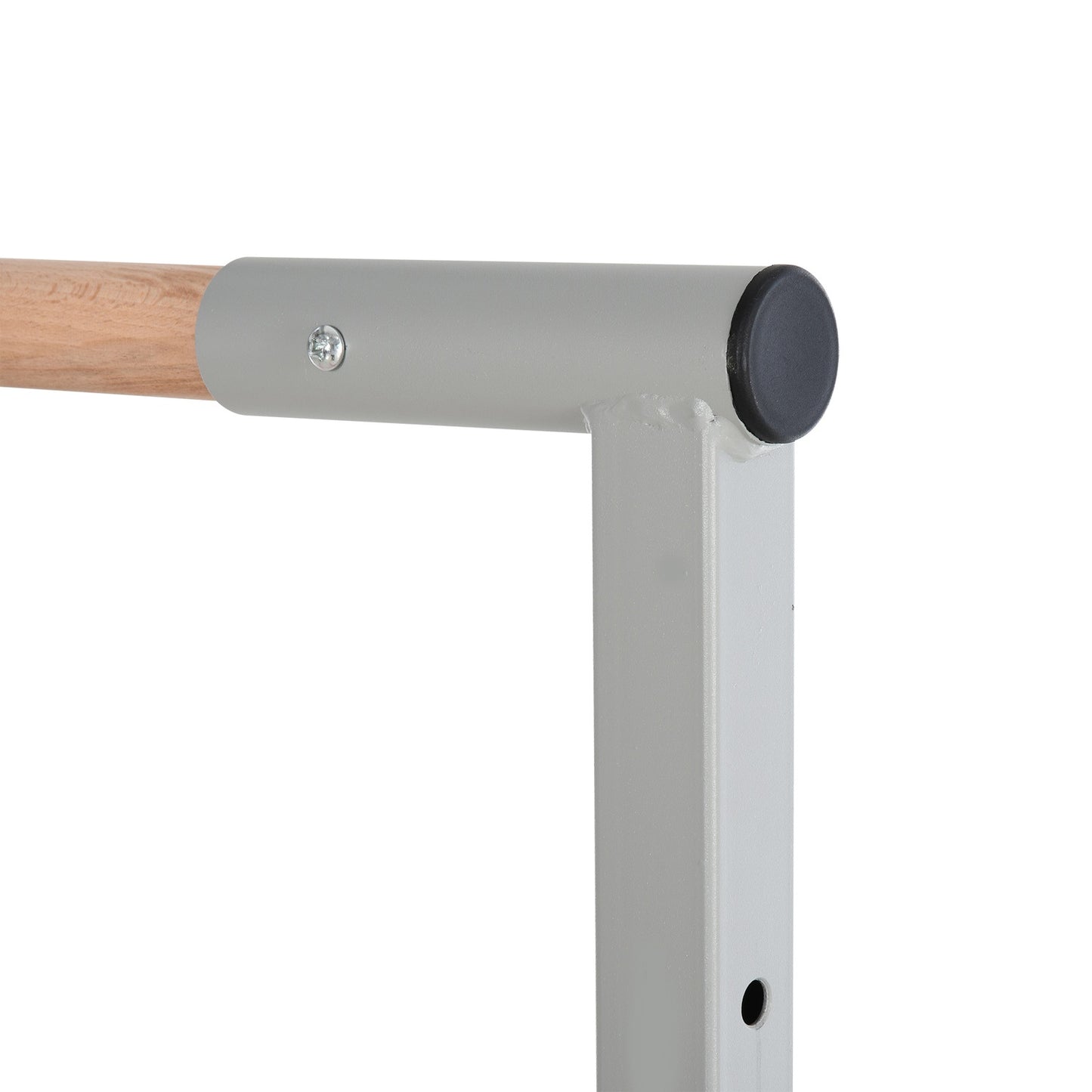 Gymnastics high bar, height adjustable, pink steel bars