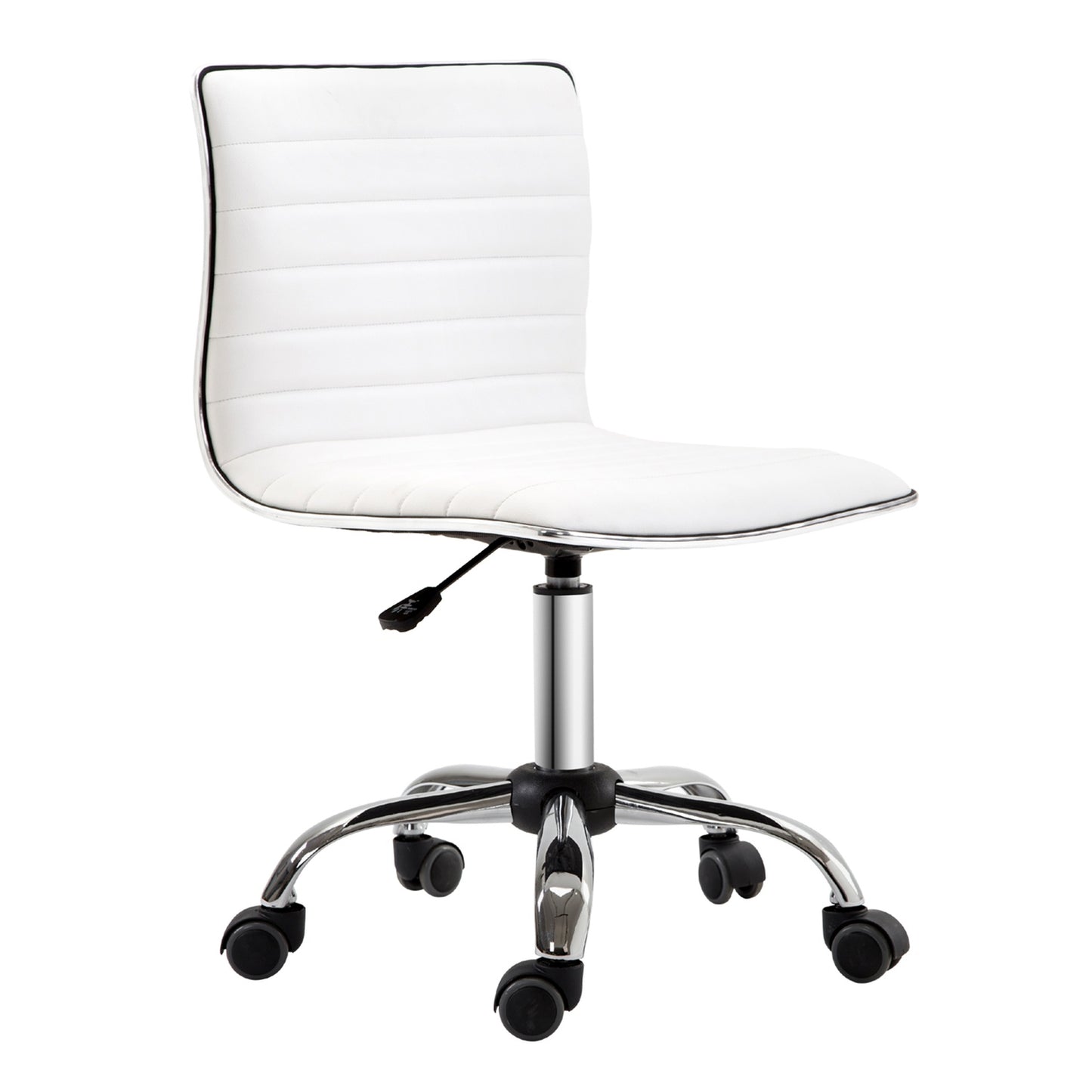 Height-adjustable Salon Hairdressing Chair, Swivel, White