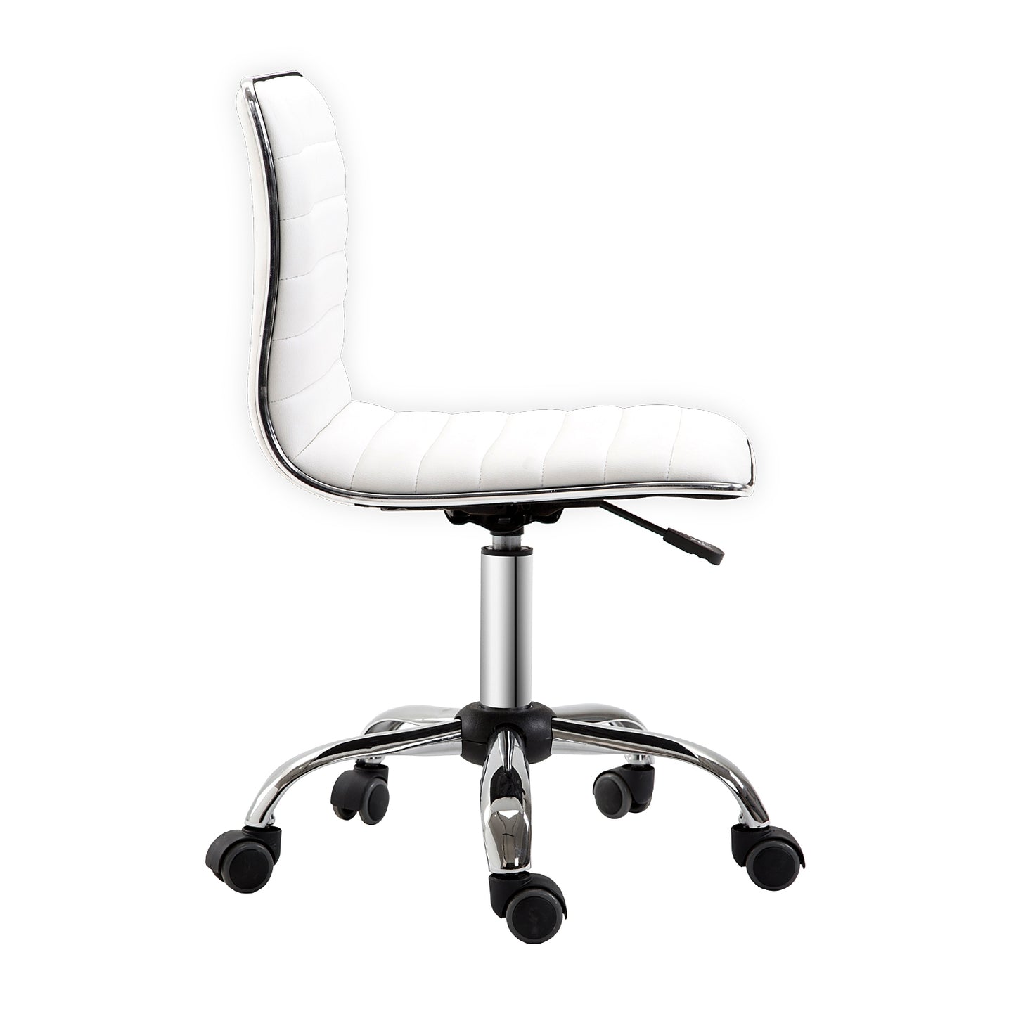 Height-adjustable Salon Hairdressing Chair, Swivel, White