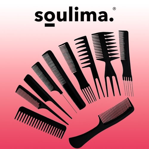 Hairdressing combs - set of 10