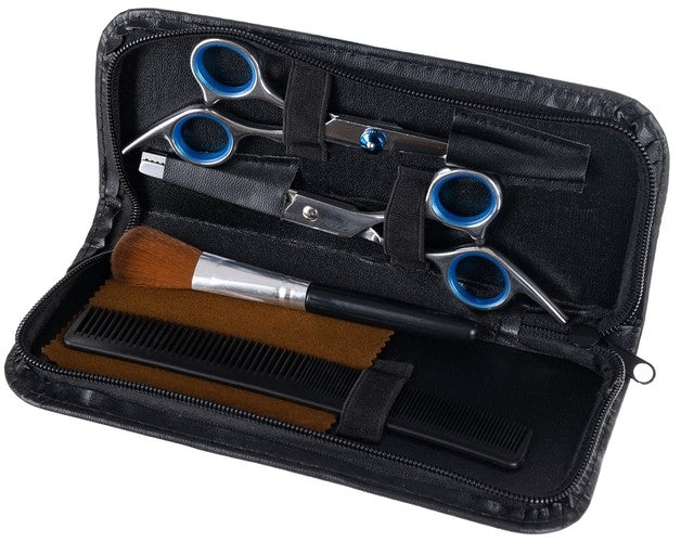 Hairdressing scissors 2 pcs + accessories