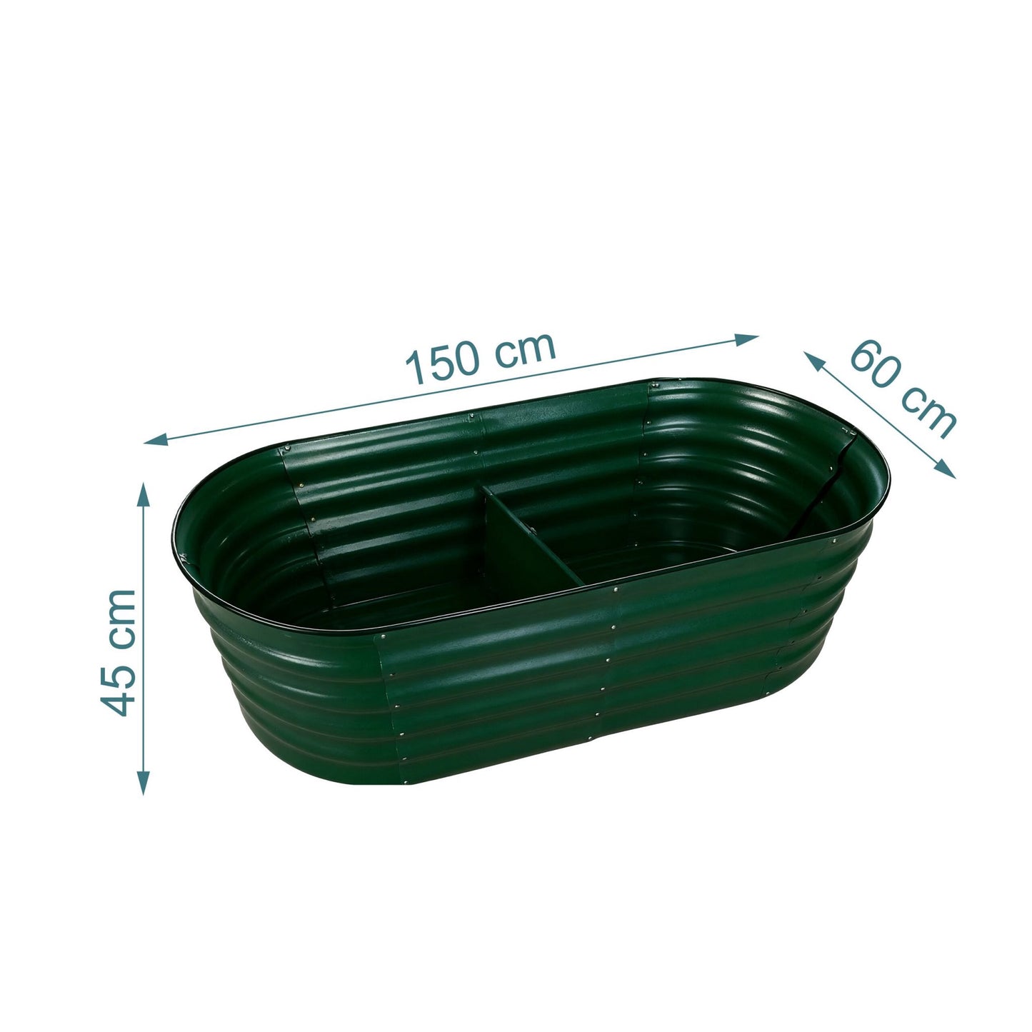 Half-Round Metal Raised Garden Bed for Vegetables