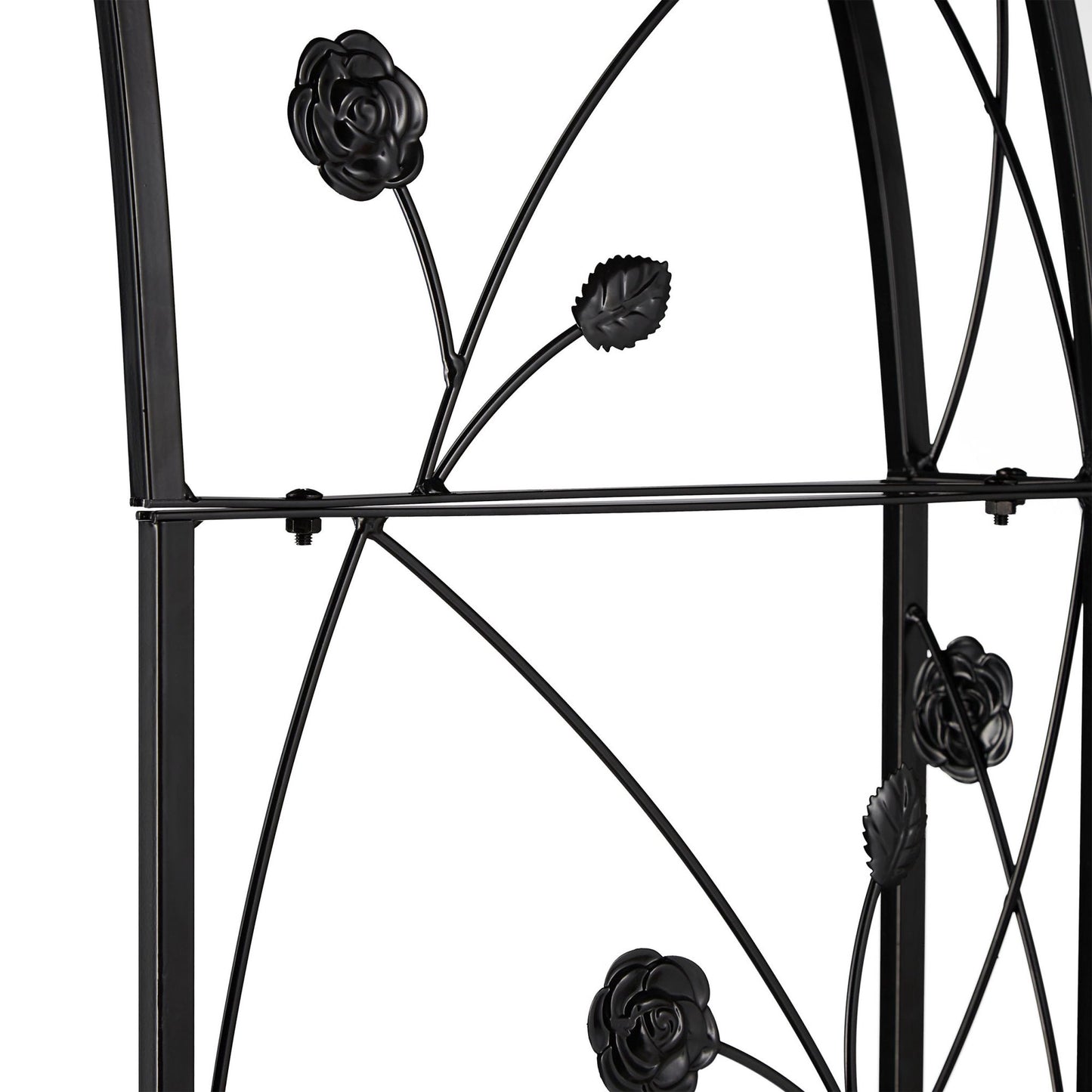 Half rose arch for mounting on the wall