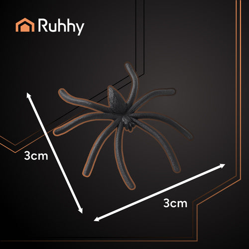 Halloween Glow-in-the-Dark Spider Web with 20 Spiders