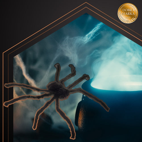Halloween Spider Decoration, 50cm, Black, Flexible Legs