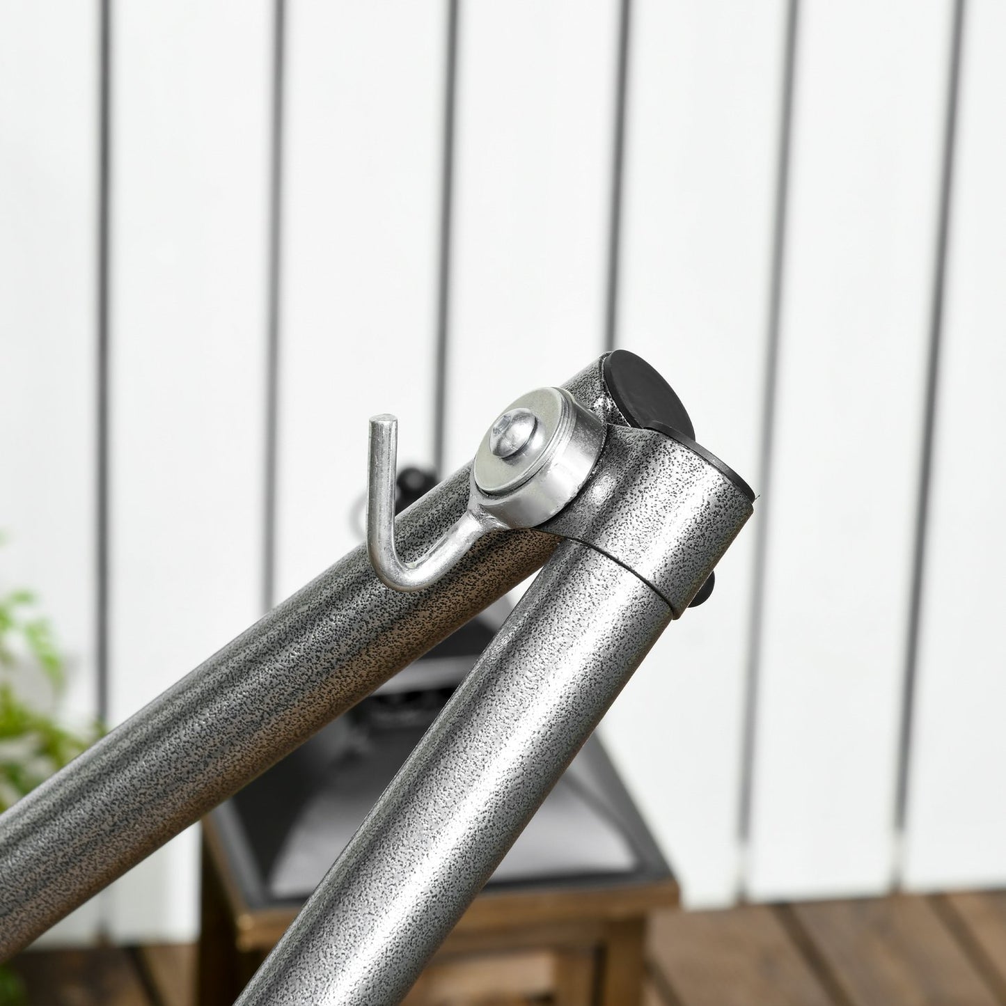 Foldable 2-in-1 hammock frame with clothes hanger, 120 kg capacity