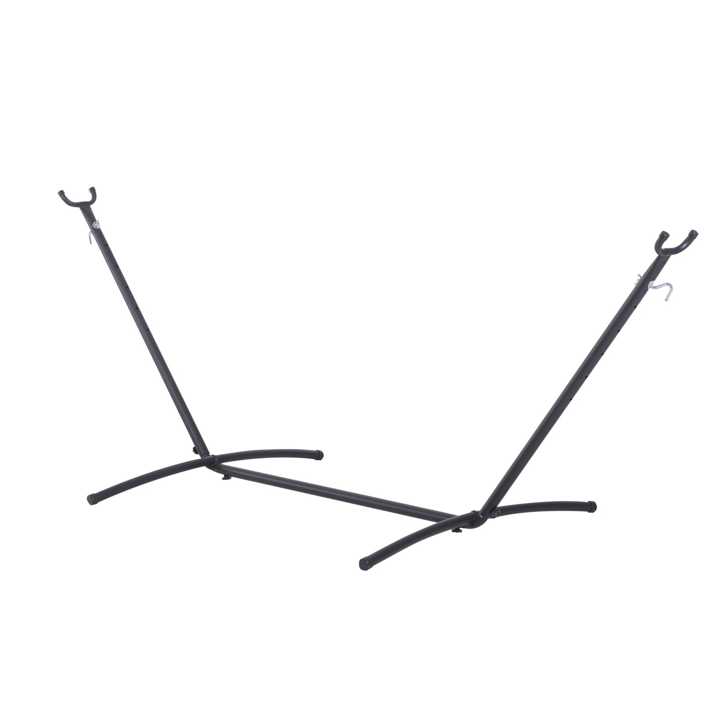 Metal hammock with hooks - 280 x 120 x 110 cm, 120 kg capacity