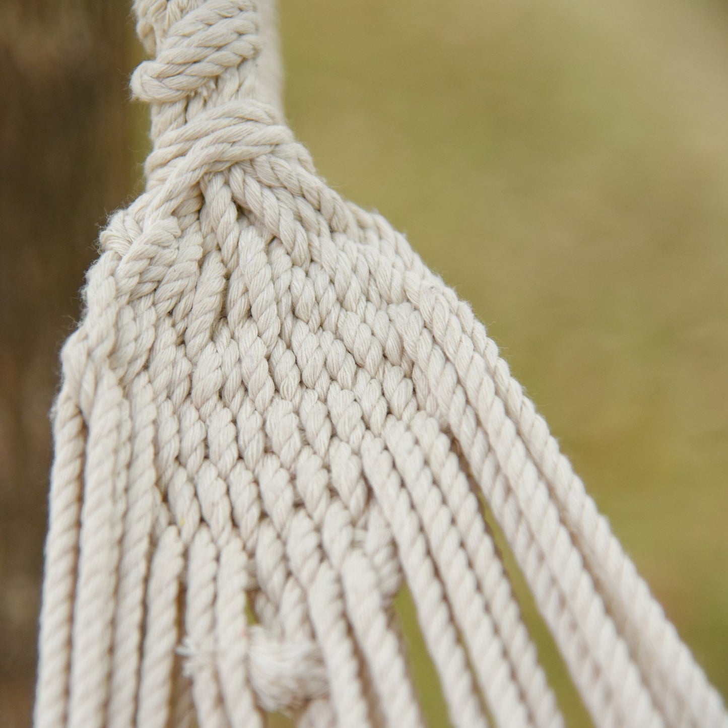 Cotton outdoor hammock with carrying bag, 150 kg, 290x150 cm