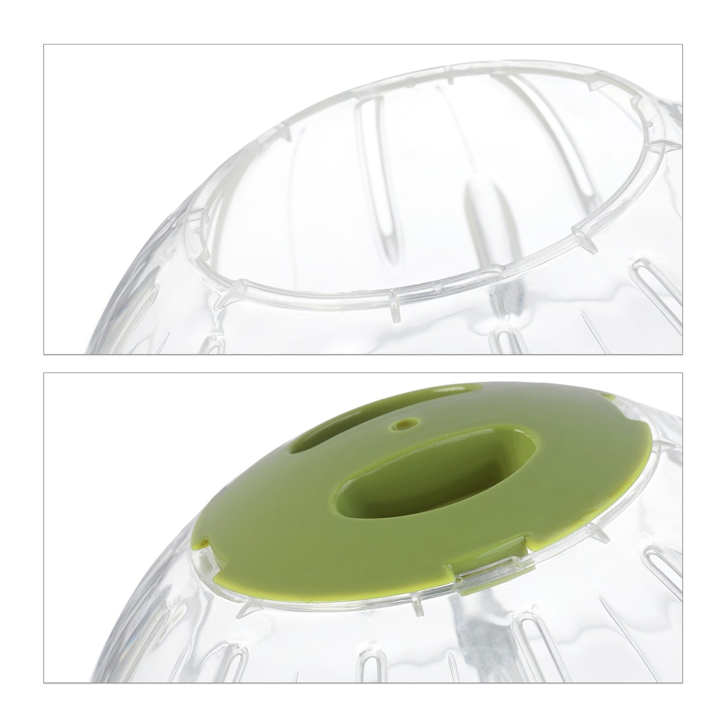 Hamster ball with green lid