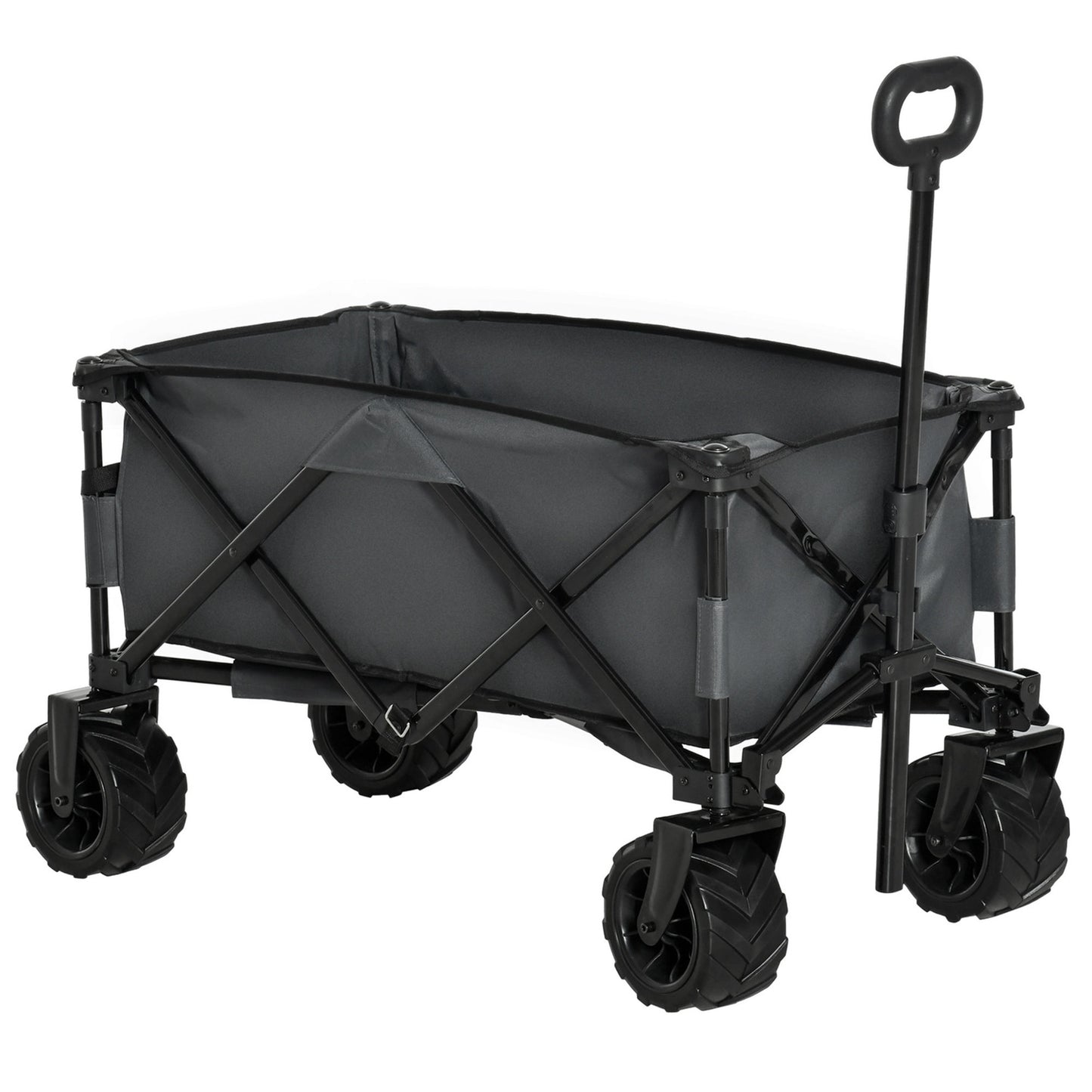 Collapsible garden cart with 360° swivel, 20 kg capacity