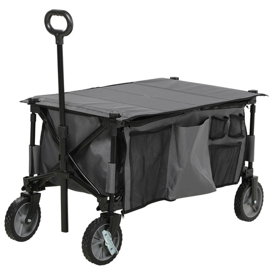 Collapsible trolley with adjustable handle, 120 kg capacity