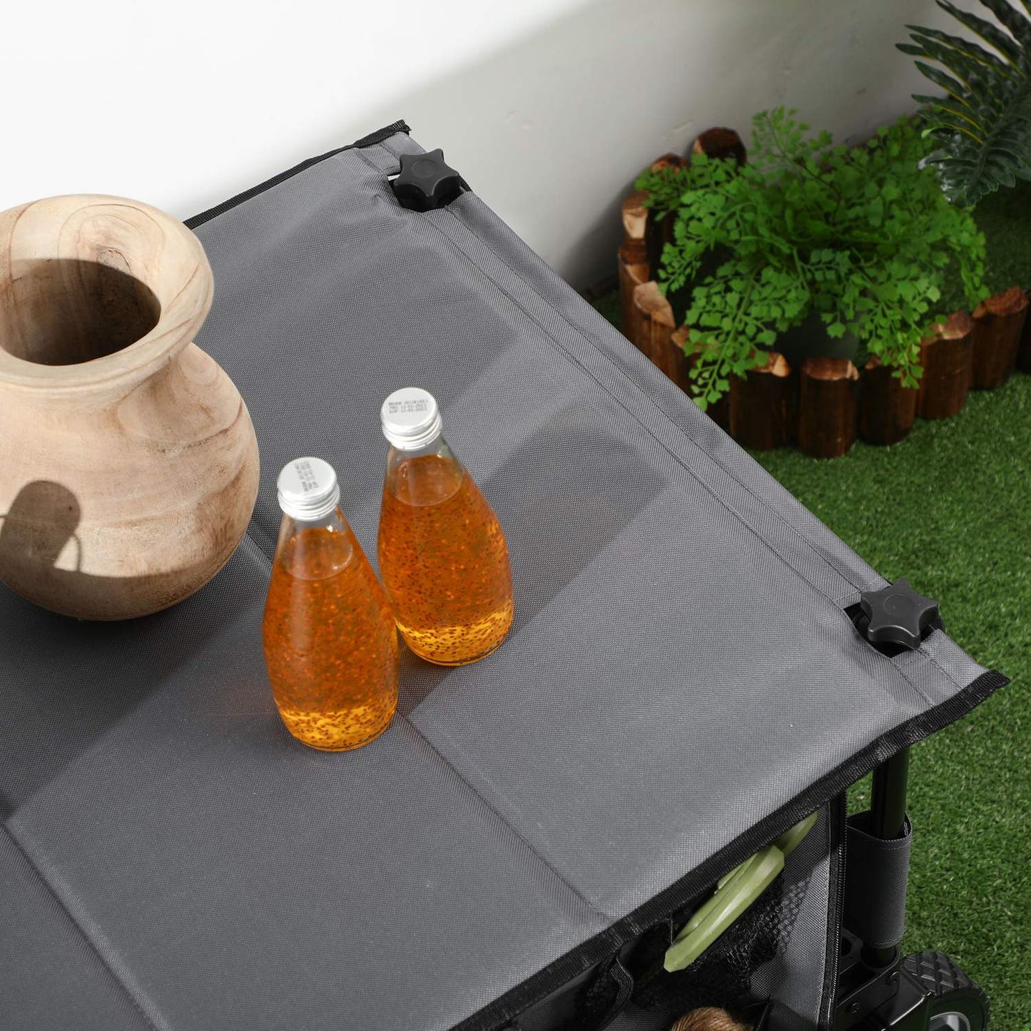 Collapsible trolley with adjustable handle, 120 kg capacity