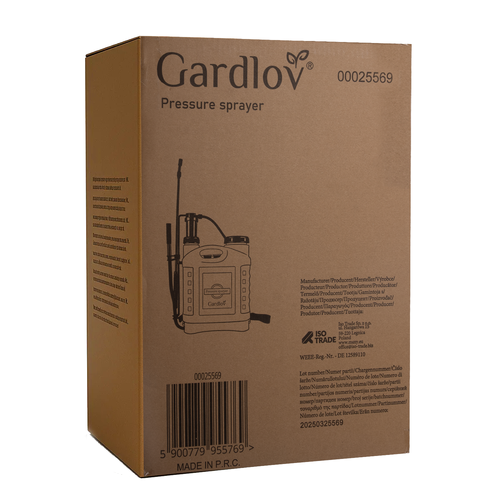 Hand pressure sprayer 16L Gardlov 25569