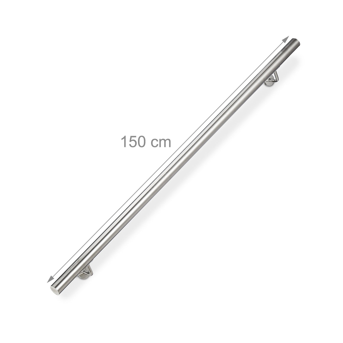 Handrail in stainless steel