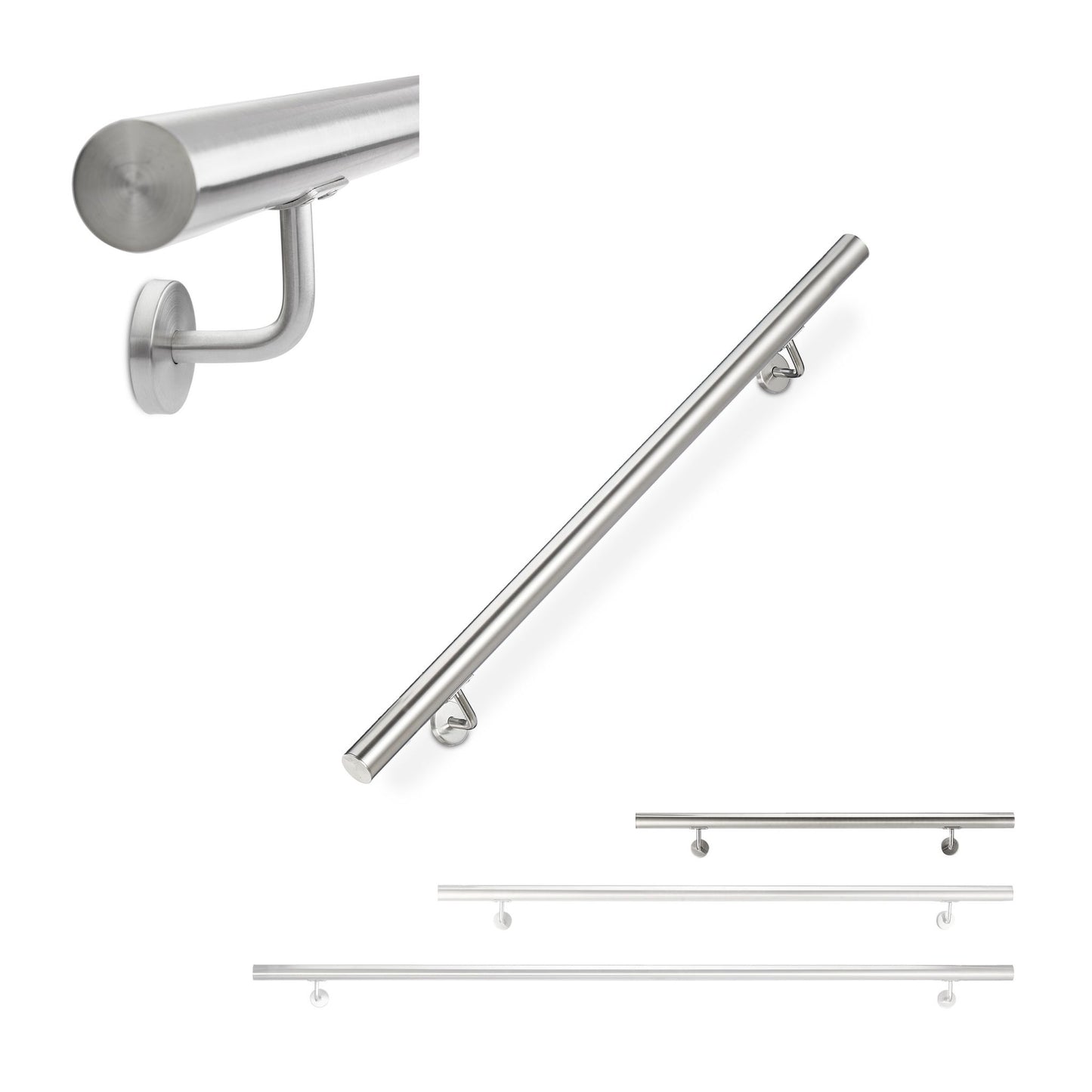 Handrail in stainless steel