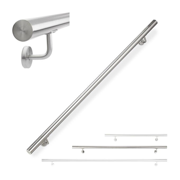 Handrail in stainless steel