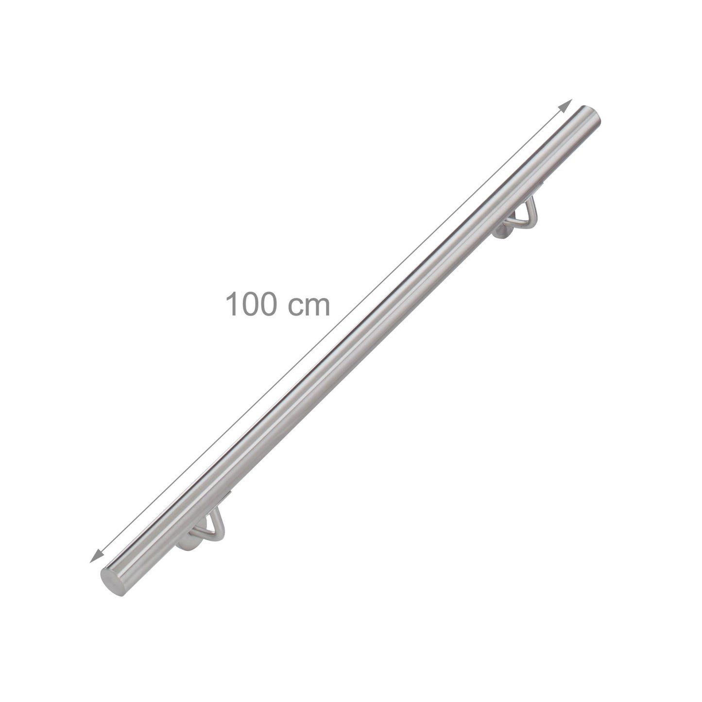 Handrail in stainless steel