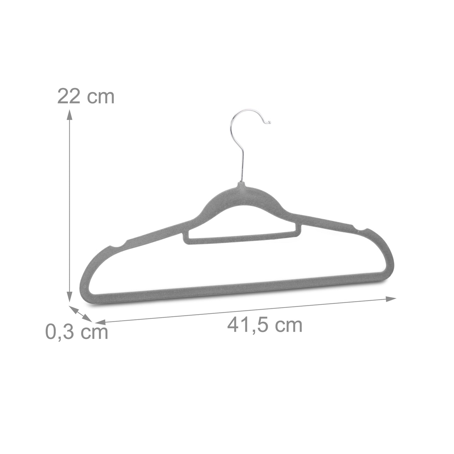 Hanger in velvet