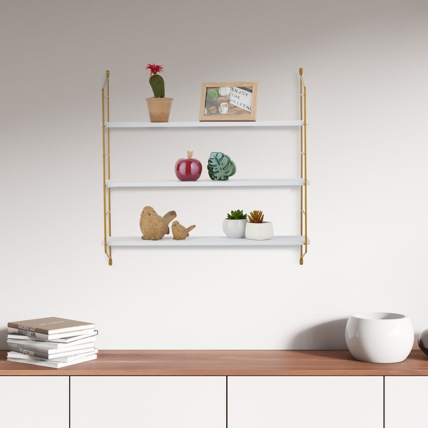 Hanging 3-Tier Wall Shelf