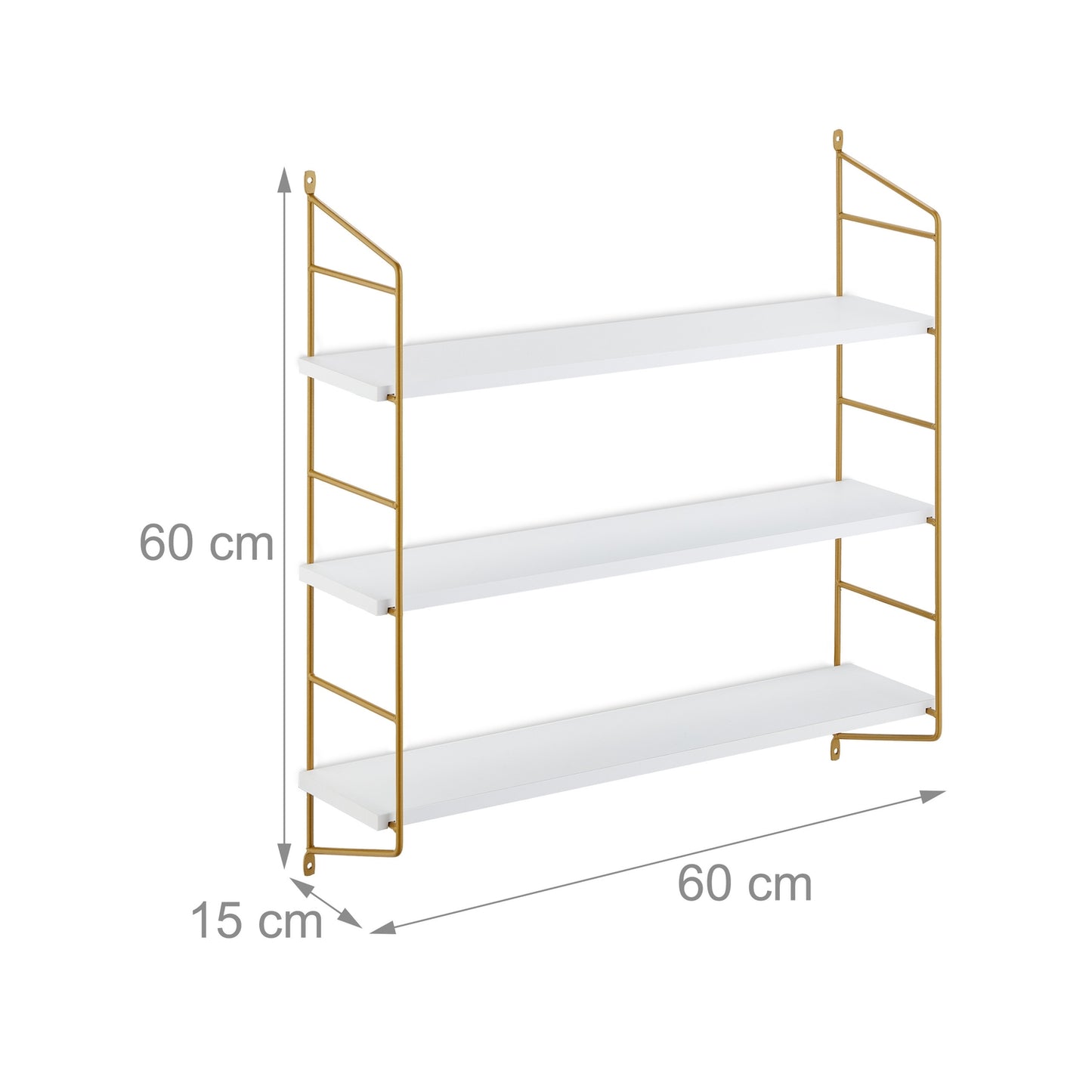 Hanging 3-Tier Wall Shelf