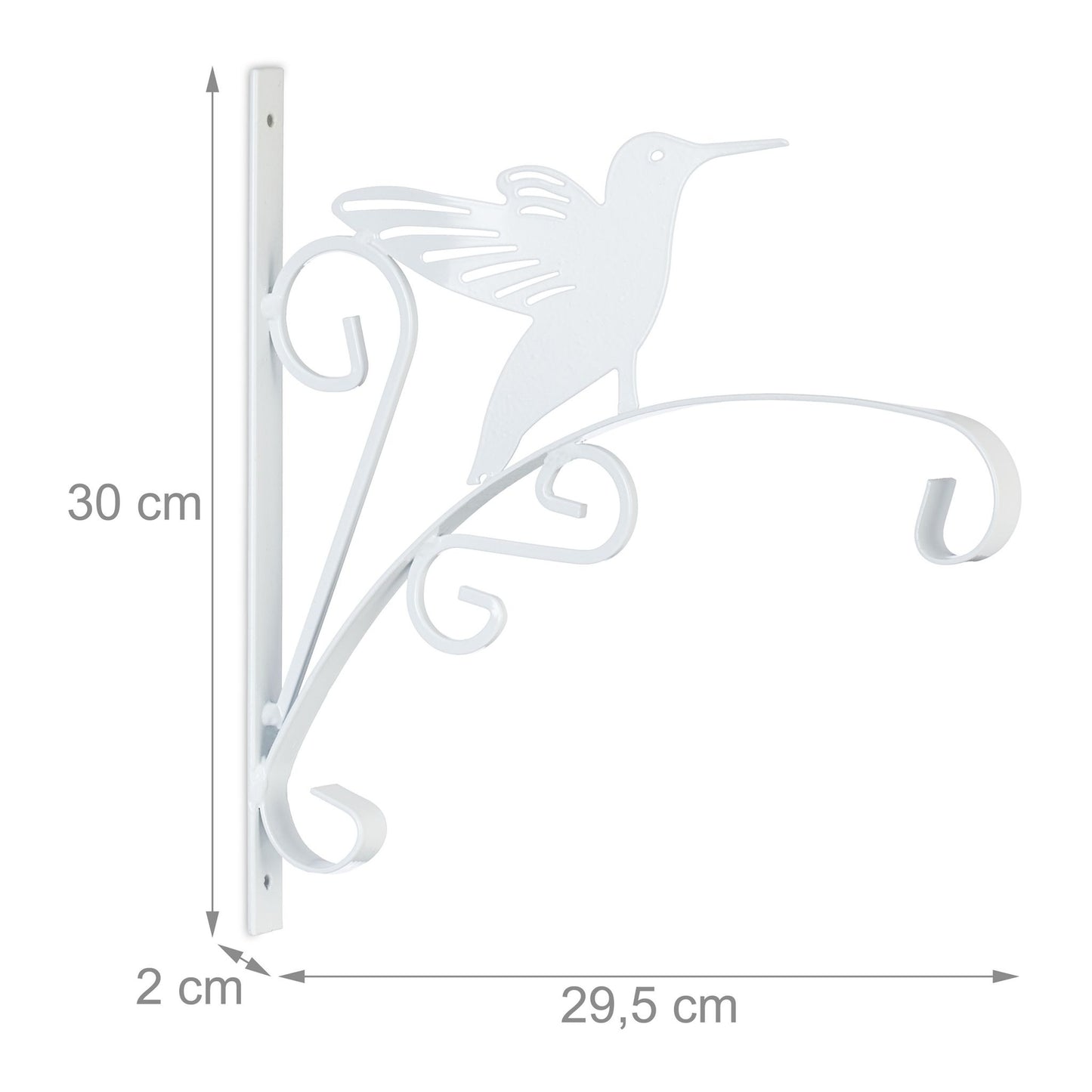 Hanging Basket Bracket with Bird