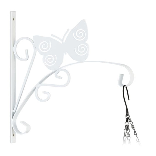 Hanging Basket Bracket with Butterfly