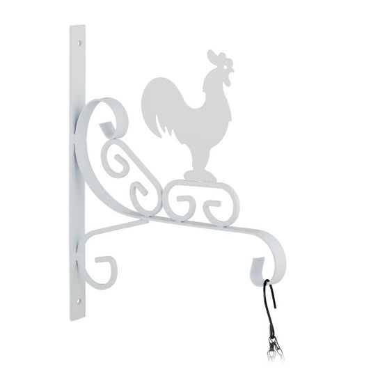 Hanging Basket Bracket with Rooster