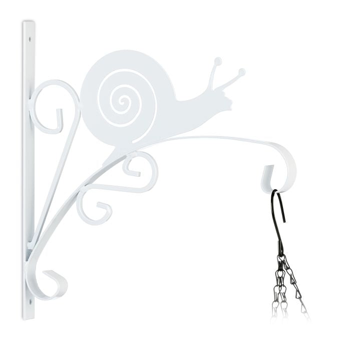 Hanging Basket Bracket with Snail