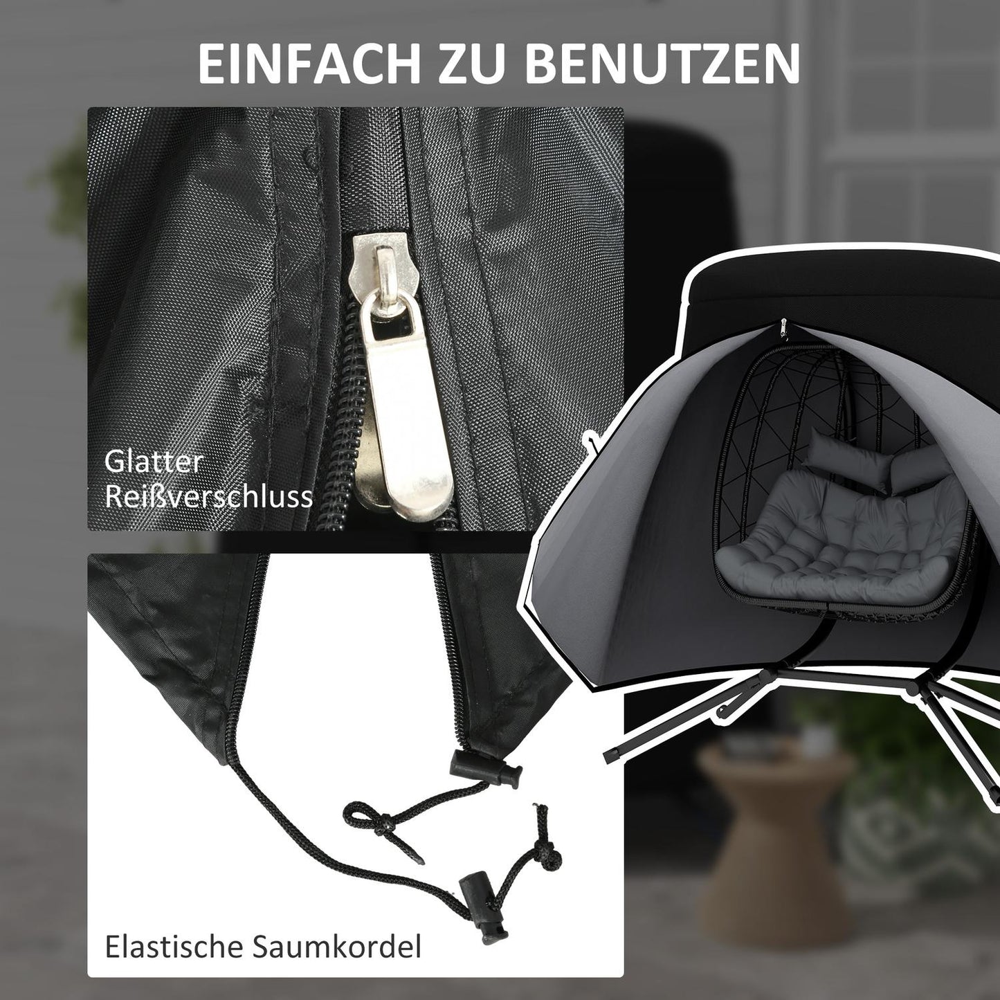 Outdoor Waterproof Hammock cover, UV protection, 196x230 cm