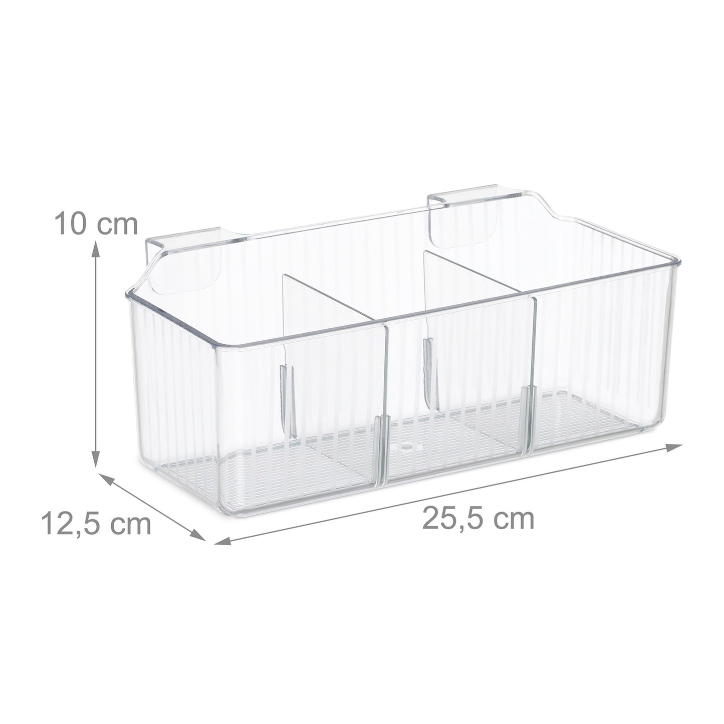 Hanging Door Organisers, 3 Slots, Transparent Baskets