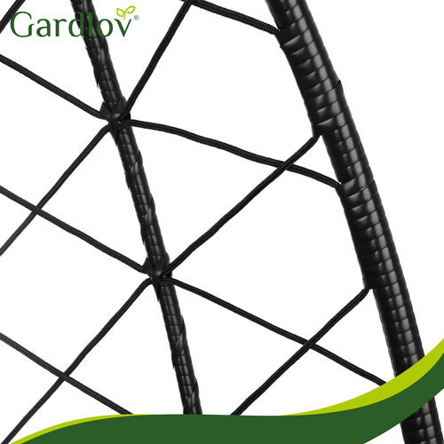 Hanging Garden Swing Chair with Waterproof Cushions, 150kg Capacity