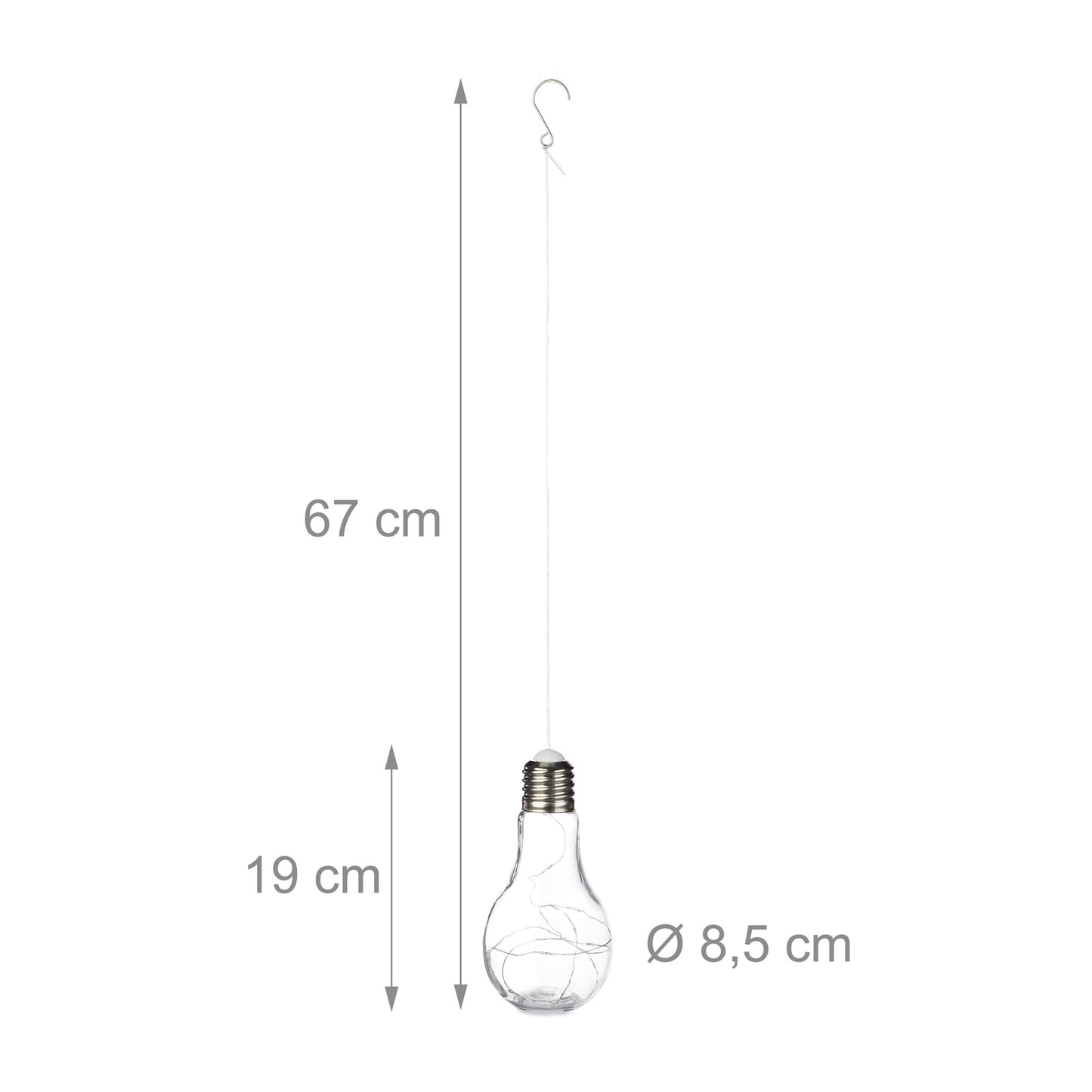 Hanging LED lamp for decorative use