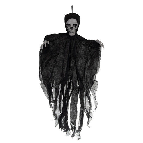 Hanging Skeleton Decoration, Black, 70 cm