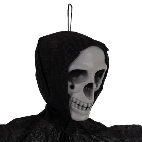 Hanging Skeleton Decoration, Black, 70 cm