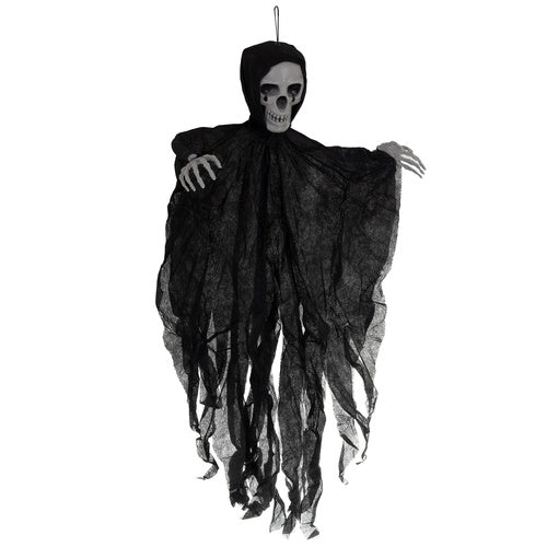 Hanging Skeleton Decoration, Black, 70 cm
