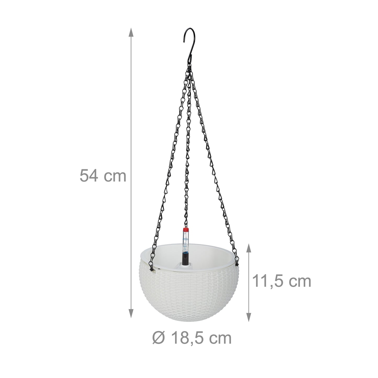 Hanging basket with water container set of 2