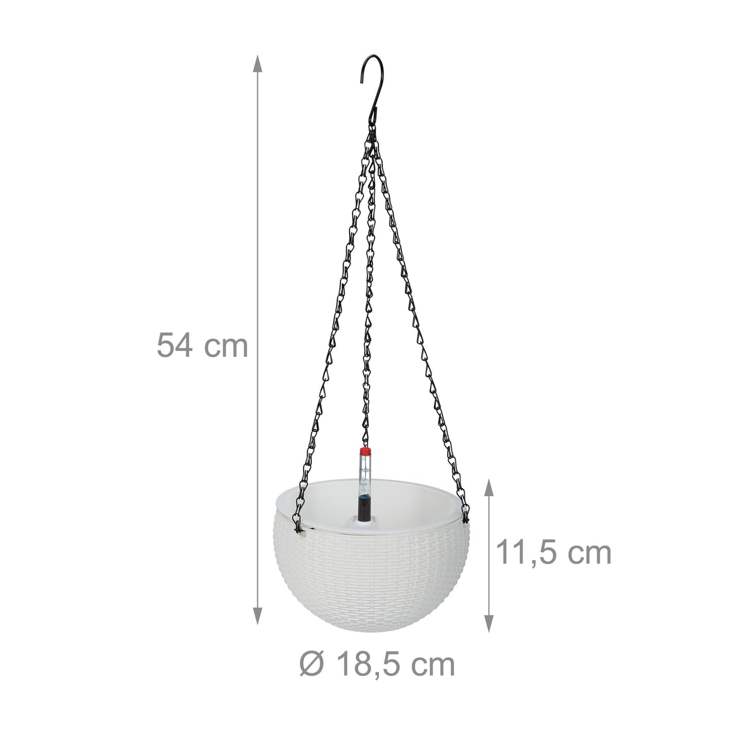 Hanging basket with water container set of 2