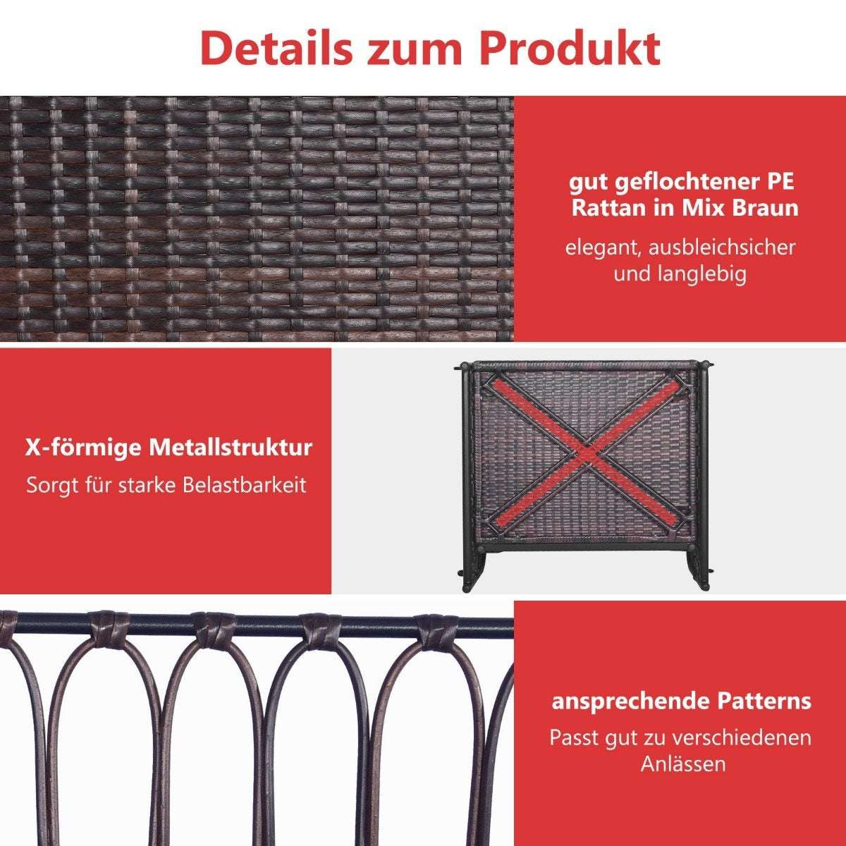 Hanging chair, patio swing, can hold up to 180 kg, hanging seat with seat and back cushions 80 x 65 x 58 cm