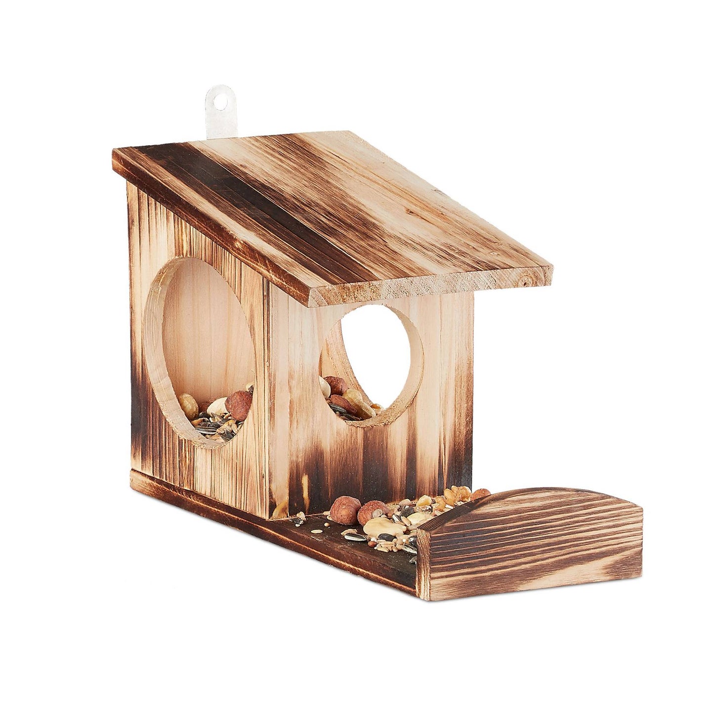 Hanging feeder for squirrels