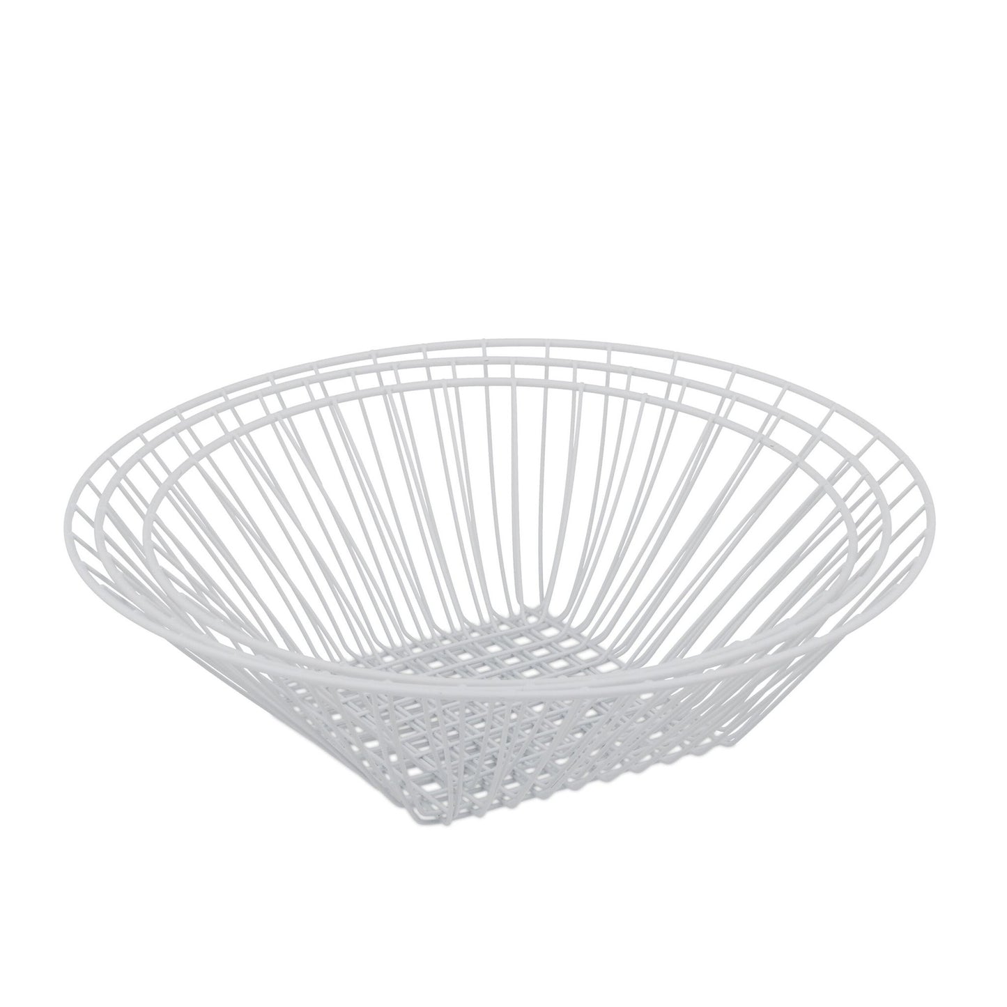 Hanging fruit basket in white