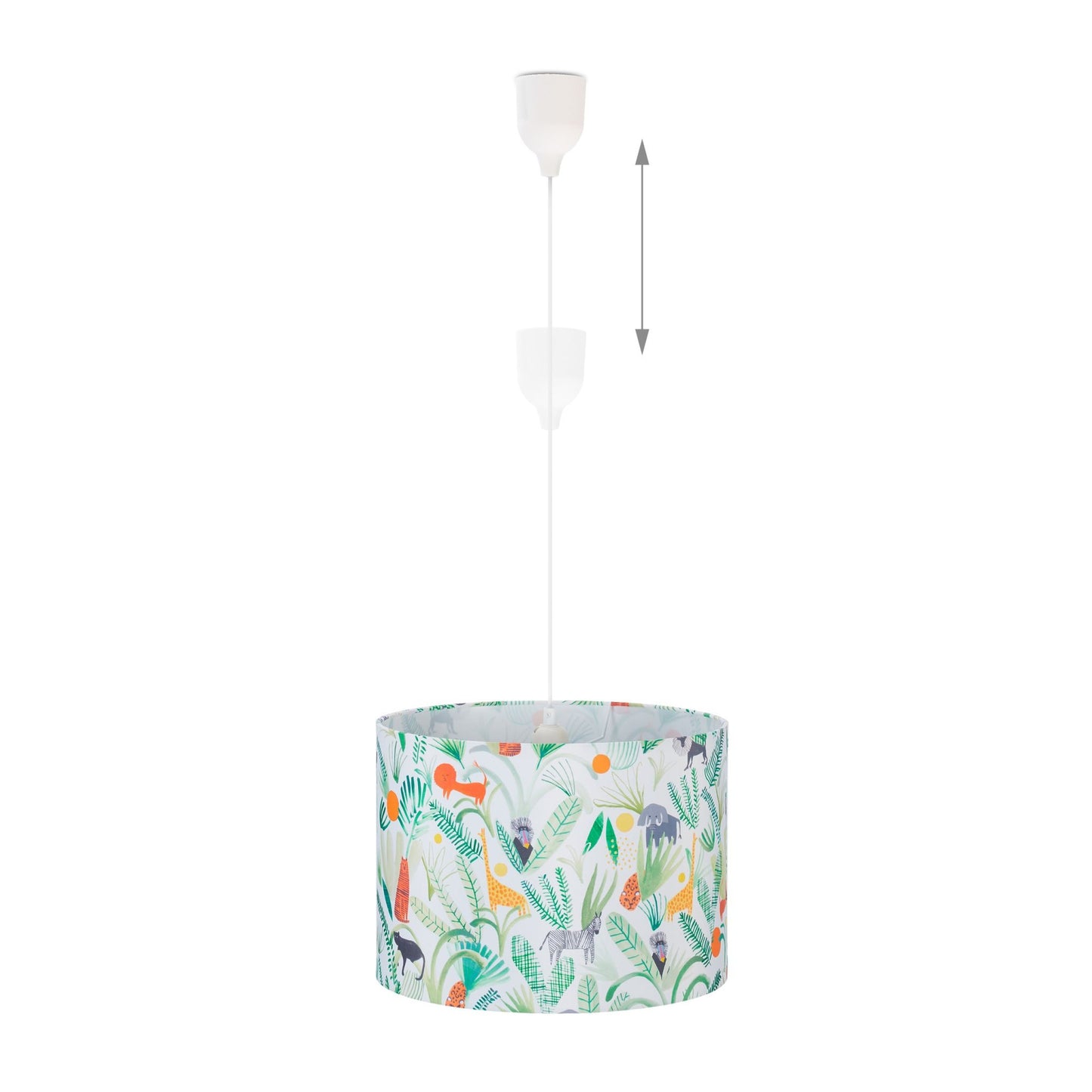 Hanging jungle lamp for the children's room