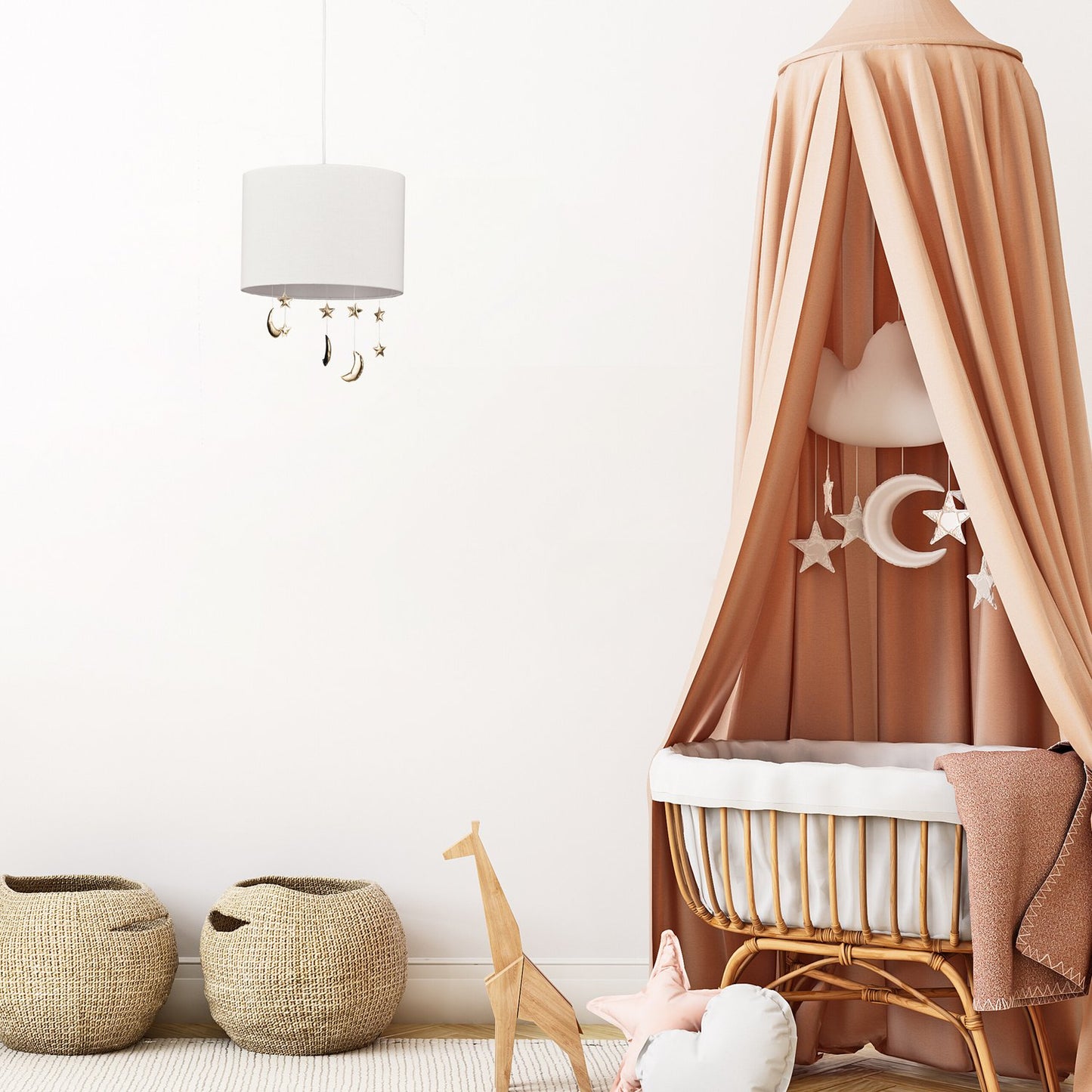Hanging lamp Children's room Moons & stars